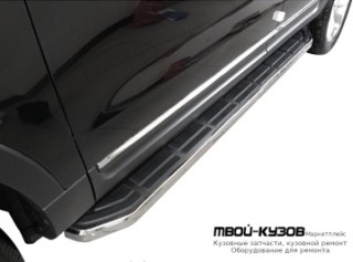 ПОРОГ-ПОДНОЖКА ЛЕВАЯ + ПРАВАЯ (КОМПЛЕКТ) АЛЮМИН для Ford EXPLORER (2011-)