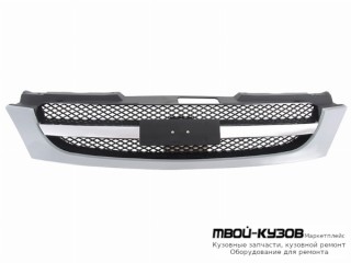 РЕШЕТКА РАДИАТОРА (ХЭТЧБЭК) ХРОМ-ЧЁРНЫЙ (КИТАЙ) для Chevrolet LACETTI (2004-) / DAEWOO NUBIRA (2004-)