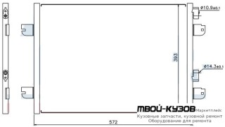 LOGAN {SANDERO 08-/MEGANE 03-/DUSTER 10-/LARGUS 12-/ALME 13-См ФОТО} КОНДЕНСАТОР КОНДИЦИОНЕРА БЕЗ ОСУШИТ. (Valeo) для Renault DUSTER (2010-), Renault LOGAN (2005-2014), Renault MEGANE (2003-2007), Renault SANDERO (2008-), Автоваз LADA LARGUS (2012-), Niss