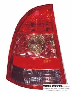ФОНАРЬ ЗАДНИЙ ВНЕШНИЙ ПРАВАЯ СТОРОНА (УНИВЕРСАЛ) (DEPO) для Toyota COROLLA DE120 / ZE120 (2002-) СЕДАН / УНИВЕРСАЛ