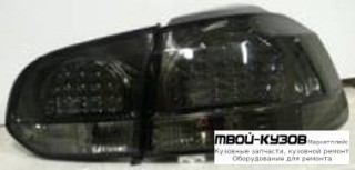 ФОНАРЬ ЗАДНИЙ ВНЕШНИЙ+ВНУТР ЛЕВАЯ + ПРАВАЯ (КОМПЛЕКТ) (ХЭТЧБЭК) ТЮНИНГ ХРУСТАЛ С ДИОД ВНУТРИ ХРОМ , СТЕКЛО (DEPO) ТОНИР для Volkswagen GOLF VI (2009-2011)