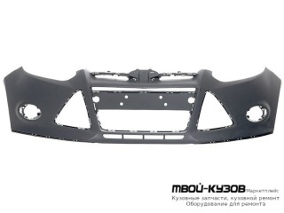 БАМПЕР ПЕРЕДНИЙ ГРУНТ (ТАЙВАНЬ) для Ford FOCUS (2011-2014)