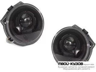 ФАРА ЛЕВАЯ + ПРАВАЯ (КОМПЛЕКТ) ПОД КОРРЕКТОР ТЮНИНГ ЛИНЗОВАННАЯ ВНУТРИ (DEPO) ЧЁРНЫЙ для Mercedes W463 (1992-) GELENDEWAGEN