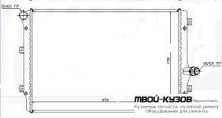РАДИАТОР ОХЛАЖДЕНИЯ (см.каталог) для Volkswagen GOLF V (10.2003-)