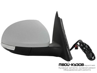 ЗЕРКАЛО ПРАВАЯ СТОРОНА ЭЛЕКТР С ПОДОГРЕВОМ , УКАЗАТЕЛЬ ПОВОРОТА (CONVEX) (TYC) ГРУНТ (ТАЙВАНЬ) для Skoda YETI (2010-)