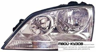 ФАРА ЛЕВАЯ СТОРОНА С КОРРЕКТОР (DEPO) для KIA SORENTO (05.2002 - 2008)