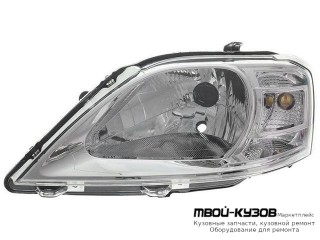 ФАРА ЛЕВАЯ СТОРОНА ПОД КОРРЕКТОР (DEPO) для Renault LOGAN (2005-2014), Автоваз LADA LARGUS (2012-)