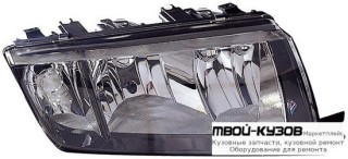ФАРА ПРАВАЯ СТОРОНА ПОД КОРРЕКТОР ВНУТРИ (DEPO) ЧЁРНЫЙ для Skoda FABIA (01.2000 - 2006)