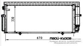 IMPREZA КОНДЕНСАТОР КОНДИЦИОНЕРА (см.каталог) для Subaru IMPREZA (2001-)
