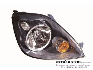 ФАРА ПРАВАЯ СТОРОНА С КОРРЕКТОР (DEPO) для Ford FIESTA (2006-2007)