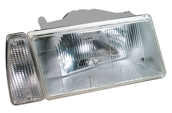 Фара ВАЗ-2108 правая в сборе c бел.пов.б/л (серый корпус) (Формула Света)