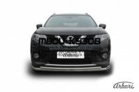 AFZDANXT1502 - ЗАЩИТА ПЕРЕДНЕГО БАМПЕРА d57+d42 (Arbori) Nissan X-Trail T32 (2013-2019)