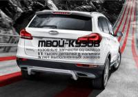 R.0904.009 - ЗАЩИТА ЗАДНЕГО БАМПЕРА d57 скоба (RIVAL) Chery Tiggo 5 (2016-)