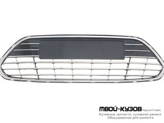 РЕШЕТКА БАМПЕРА ПЕРЕДНИЙ ЧЁРНЫЙ С ХРОМ МОЛДИНГ (КИТАЙ) для Ford MONDEO (04.2007-)