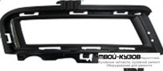 РЕШЕТКА БАМПЕРА ПЕРЕДНИЙ ПРАВАЯ СТОРОНА С ОТВЕРСТИЯМИ ПОД ПРОТИВОТУМАННЫЕ ФАРЫ (DEPO) для Volkswagen GOLF VII (2012-)