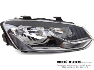 ФАРА ПРАВАЯ СТОРОНА С КОРРЕКТОР (СЕДАН) (DEPO) для Volkswagen POLO (09.2010 - 2020)