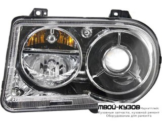 ФАРА ЛЕВАЯ СТОРОНА (КСЕНОН) (EAGLE EYES) ХРОМ для Chrysler 300С (2005-)