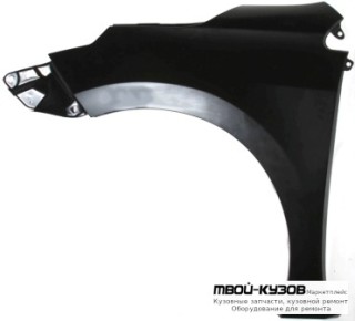 КРЫЛО ПЕРЕДНИЙ ЛЕВАЯ СТОРОНА БЕЗ ОТВ ПОД ПОВТОРИТЕЛЬ (ТАЙВАНЬ) для Toyota COROLLA E180 (2013-)