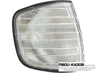 УКАЗ.ПОВОРОТА УГЛОВОЙ ПРАВАЯ СТОРОНА (DEPO) БЕЛЫЙ для Mercedes W126 (1980-1991)