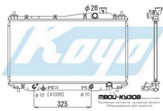 РАДИАТОР ОХЛАЖДЕНИЯ (СЕДАН) (КУПЕ) AT 1.5 1.6 1.7 для Honda CIVIC (2003-) СЕДАН, Honda CIVIC СЕДАН / КУПЕ (2001-2003) ХЭТЧБЭК (2001-2005)