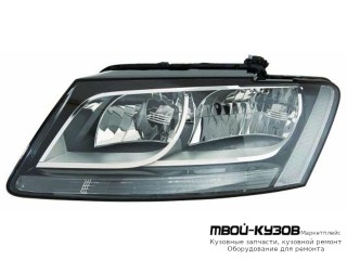 ФАРА ЛЕВАЯ СТОРОНА С КОРРЕКТОР ВНУТРИ (DEPO) ЧЁРНЫЙ для Audi Q5 (2008-2017)