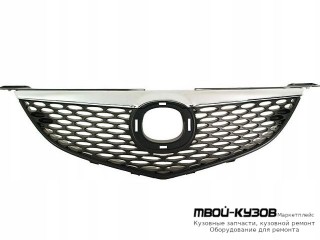 РЕШЕТКА РАДИАТОРА (СЕДАН) 1.6 ЧЁРНЫЙ С МОЛДИНГ ХРОМ (ТАЙВАНЬ) для Mazda 3 (2004-)
