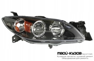 ФАРА ПРАВАЯ СТОРОНА ПОД КОРРЕКТОР (СЕДАН) (DEPO) для Mazda 3 (2004-)
