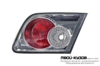 ФОНАРЬ ЗАДНИЙ ВНУТРЕН ПРАВАЯ СТОРОНА (СЕДАН) (ХЭТЧБЭК) ТОНИР ВНУТРИ (DEPO) ХРОМ для Mazda 6 (2002-2007)