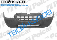 DOBLO 01-05 БАМПЕР ПЕРЕДНИЙ С РЕШЕТКОЙ