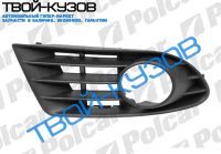 GOLF 5 PLUS 05- РЕШЁТКА В БАМПЕРЕ ЛЕВАЯ С ОТВ.