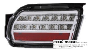 ФОНАРЬ ЗАДНИЙ В БАМПЕР ЛЕВАЯ + ПРАВАЯ (КОМПЛЕКТ) С ДИОД (EAGLE EYES) ХРОМ для Toyota LANDCRUISER PRADO 150 (2009-2017)