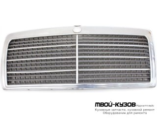 РЕШЕТКА РАДИАТОРА ХРОМ-ЧЁРНЫЙ (ТАЙВАНЬ) для Mercedes W124 (01.1985 - 08.1989) (09.1989 - 06.1993) E124 (07.1993 - 06.1995)