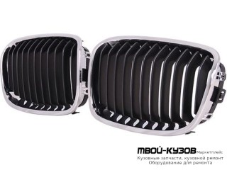 РЕШЕТКА РАДИАТОРА ЛЕВАЯ СТОРОНА ЧЁРНЫЙ ХРОМ (ТАЙВАНЬ) для BMW F20 / F21 1 series (2011-)