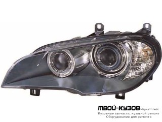 ФАРА ЛЕВАЯ СТОРОНА ЛИНЗОВАННАЯ С КОРРЕКТОР , ДИОД , (КСЕНОН) (DEPO) для BMW E70 X5 (2007-)