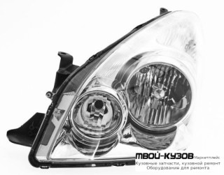 ФАРА ЛЕВАЯ СТОРОНА С КОРРЕКТОР (DEPO) для Toyota COROLLA VERSO (2004-)