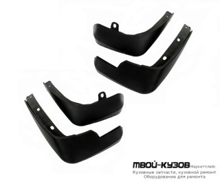 БРЫЗГОВИК ПЕРЕДНИЙ КРЫЛА ЛЕВАЯ + ПРАВАЯ (КОМПЛЕКТ) + ЗАДНИЙ (4 ШТ) (КИТАЙ) для Nissan TIIDA (2007-)