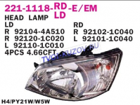 ФАРА левая  - для HYUNDAI GETZ