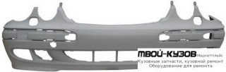 БАМПЕР ПЕРЕДНИЙ БЕЗ ОТВ П/ОМЫВАТЕЛЬ ФАР ГРУНТ (ТАЙВАНЬ) для Mercedes W210 (08.1995 - 08.1999) (09.1999 - 06.2002)