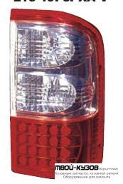 ФОНАРЬ ЗАДНИЙ ВНЕШНИЙ ЛЕВАЯ + ПРАВАЯ (КОМПЛЕКТ) ТЮНИНГ ДИОД УКАЗАТЕЛЬ ПОВОРОТА СТОП СИГНАЛ ХРУСТАЛ (DEPO) КРАСНЫЙ-БЕЛ для Nissan PATROL GR (1998 - 09.2002) (10.2002 - 07.2004)