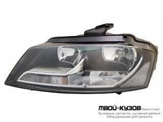 ФАРА ЛЕВАЯ СТОРОНА С КОРРЕКТОР (DEPO) для Audi A3 (2008-2011)