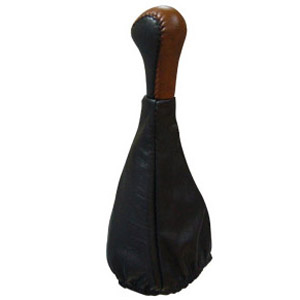 Ручка КПП ВАЗ-2108 кожа+ пыльник синий (Азард) КПП00092