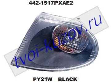 astra указ.поворота угловой л+п (комплект) тюнинг хрустал внутри черн 442-1517PXAE2