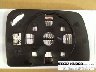 СТЕКЛО ЗЕРКАЛА ЛЕВАЯ СТОРОНА С ПОДОГРЕВОМ (ТАЙВАНЬ) для BMW E53 X5 (1999-2004.2004 - 2006)