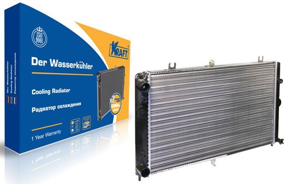 Радиатор охлаждения ВАЗ-2170 алюминиевый (KRAFT) КТ 104012