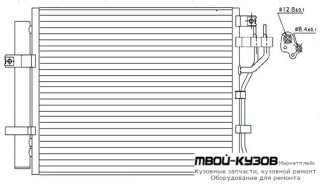 PICANTO КОНДЕНСАТОР КОНДИЦИОНЕРА (см.каталог) для KIA PICANTO (2012-)
