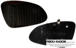 СТЕКЛО ЗЕРКАЛА ПРАВАЯ СТОРОНА С ПОДОГРЕВОМ (CONVEX) (ТАЙВАНЬ) для Opel ASTRA J (2009-)