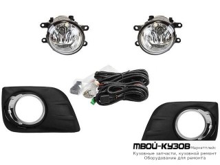 ФАРА ПРОТИВОТУМАННАЯ ЛЕВАЯ + ПРАВАЯ (КОМПЛЕКТ) С РЕШЕТК БАМПЕРА для Toyota LANDCRUISER PRADO 150 (2009-2017)