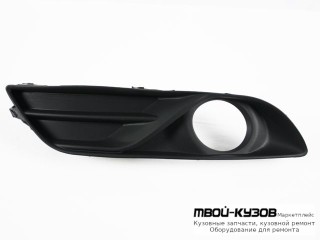 РЕШЕТКА БАМПЕРА ПЕРЕДНИЙ ЛЕВАЯ СТОРОНА С ОТВЕРСТИЯМИ ПОД ПРОТИВОТУМАННЫЕ ФАРЫ (КИТАЙ) для Nissan SENTRA (2014-)