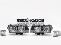 444-1145FXNDEM2 - ТЮНИНГ-ФАРЫ (КОМПЛЕКТ) с указателями поворота (DEPO) BMW E38 (1999-2001)