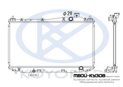 РАДИАТОР ОХЛАЖДЕНИЯ (СЕДАН) (КУПЕ) MT 1.5 1.6 1.7 (KOYO) для Honda CIVIC (2003-) СЕДАН, Honda CIVIC СЕДАН / КУПЕ (2001-2003) ХЭТЧБЭК (2001-2005)